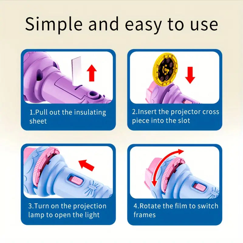 Flashlight Projector For Kids (3 Slides)