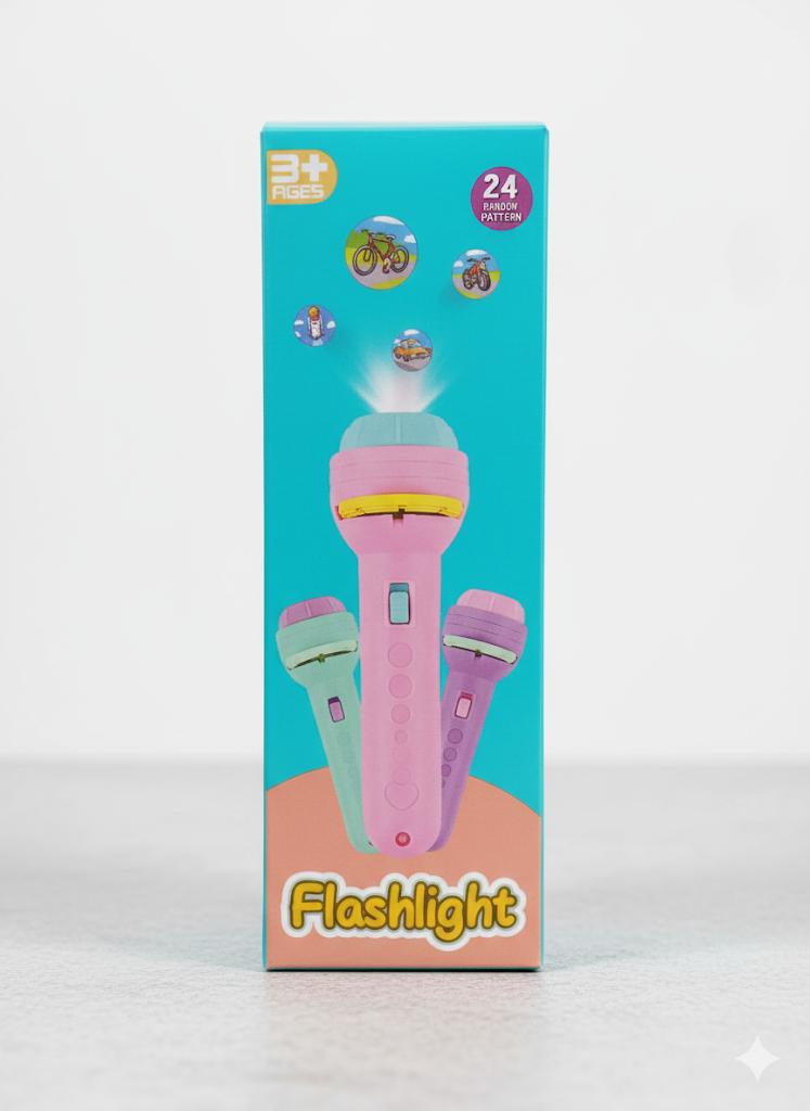 Flashlight Projector For Kids (2 Slides) – Edu Play Toys